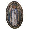 Palais du Rosaire Cadre Religieux | Cadre Ovale Saint Gabriel Sur Bois De 18X12Cm