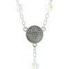 Palais du Rosaire Chapelet Argent | Chapelet De Lourdes En Cristal Swarovski, Chaine Argent Et Coeur Apparition De Lourdes