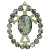 Palais du Rosaire Cadre Religieux | Cadre En Bois De Lourdes Et La Vie Du Christ 20X14Cm