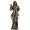 Palais du Rosaire Jesus Misericordieux | Statue Christ Misericordieux De 22Cm En Bronze Coule A Froid