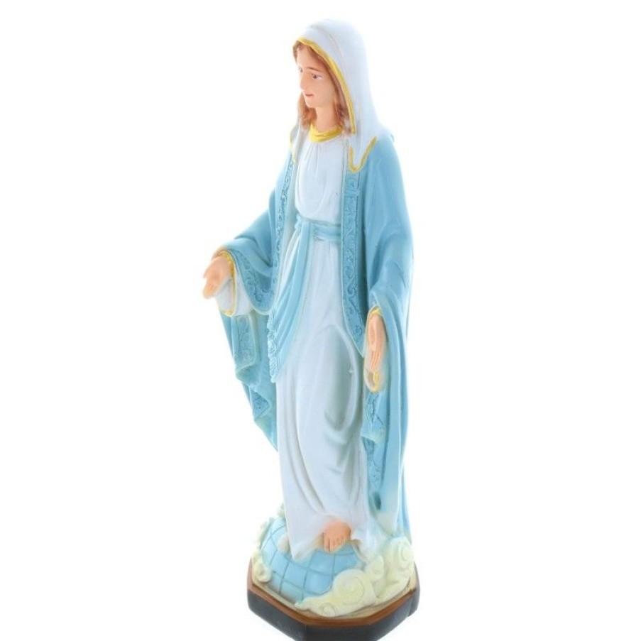 Palais du Rosaire Statue Vierge Miraculeuse | Statue Vierge Miraculeuse 30 Cm En Resine Coloree