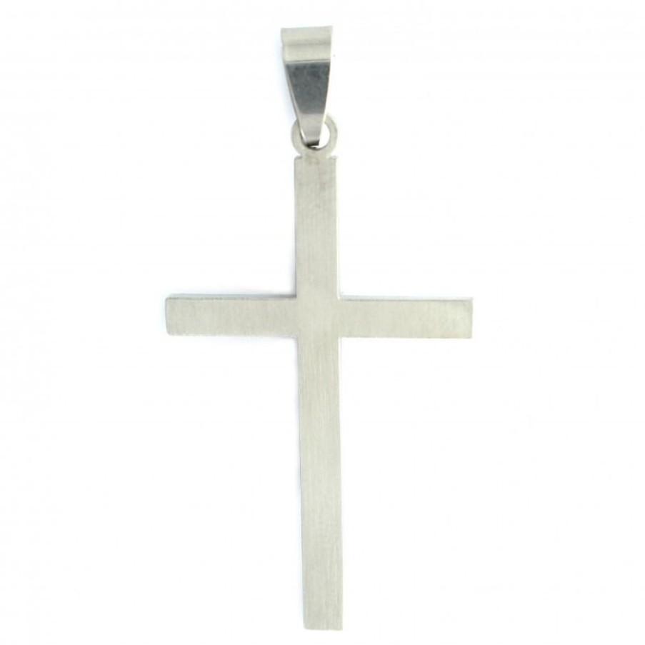 Palais du Rosaire Medaille Et Croix Metal | Croix Argentee En Inox De 5 Cm