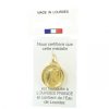 Palais du Rosaire Medaille Et Croix Metal | Medaille En Metal Dore De La Vierge Avec Eau De Lourdes 17Mm