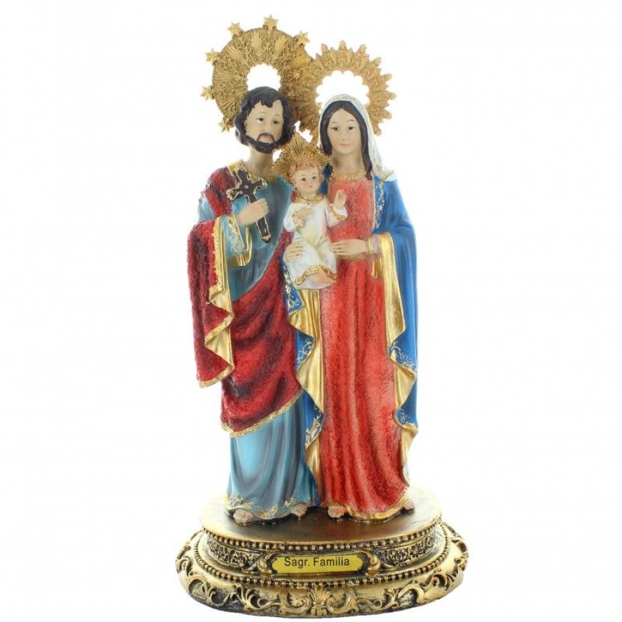 Palais du Rosaire Statue De La Sainte Famille | Statue En Resine De La Sainte Famille 24Cm