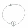 Palais du Rosaire Bracelet Argent | Bracelet En Argent Avec La Vierge Marie Dans Un Coeur