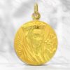 Palais du Rosaire Medaille Et Croix Or | Medaille De La Vierge Couronnee En Or De 20 Mm