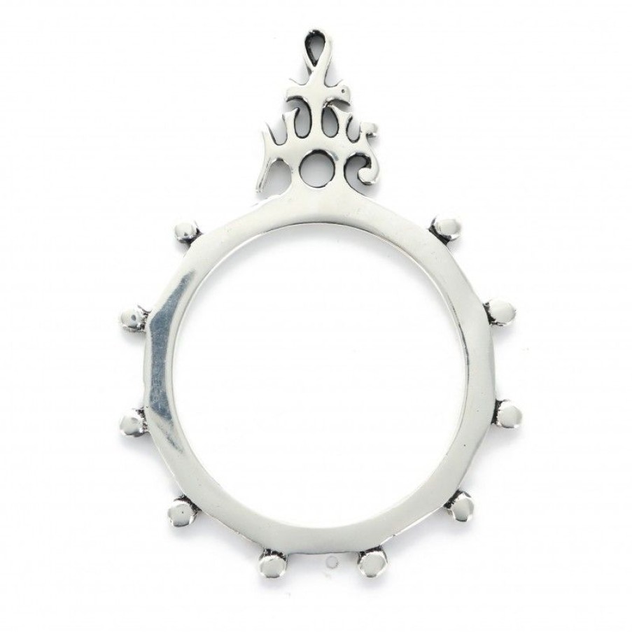 Palais du Rosaire Chapelet Argent | Tres Grand Dizainier Presse Papier En Plaque Argent 13Cm