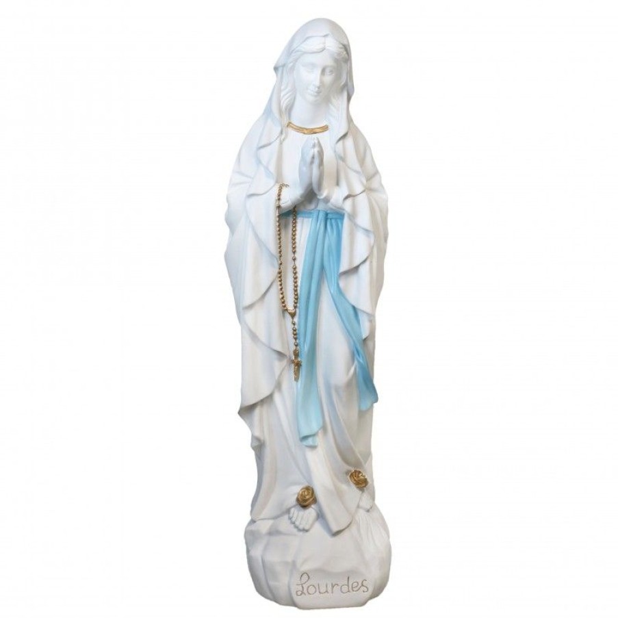 Palais du Rosaire Statue De Notre Dame De Lourdes | Grande Statue Notre Dame De Lourdes Pour L'Exterieur 80 Cm En Resine