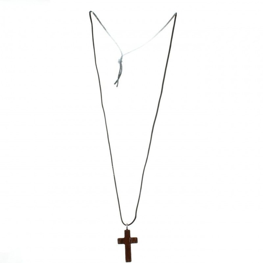 Palais du Rosaire Croix Religieuse | Croix Ensemble En Bois D'Erable De 3Cm Avec Cordon