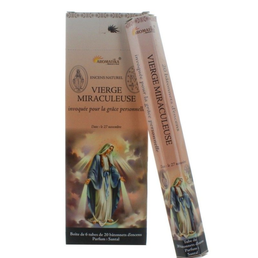 Palais du Rosaire Encens En Batonnets | Encens Religieux Vierge Miraculeuse 20 Batonnets
