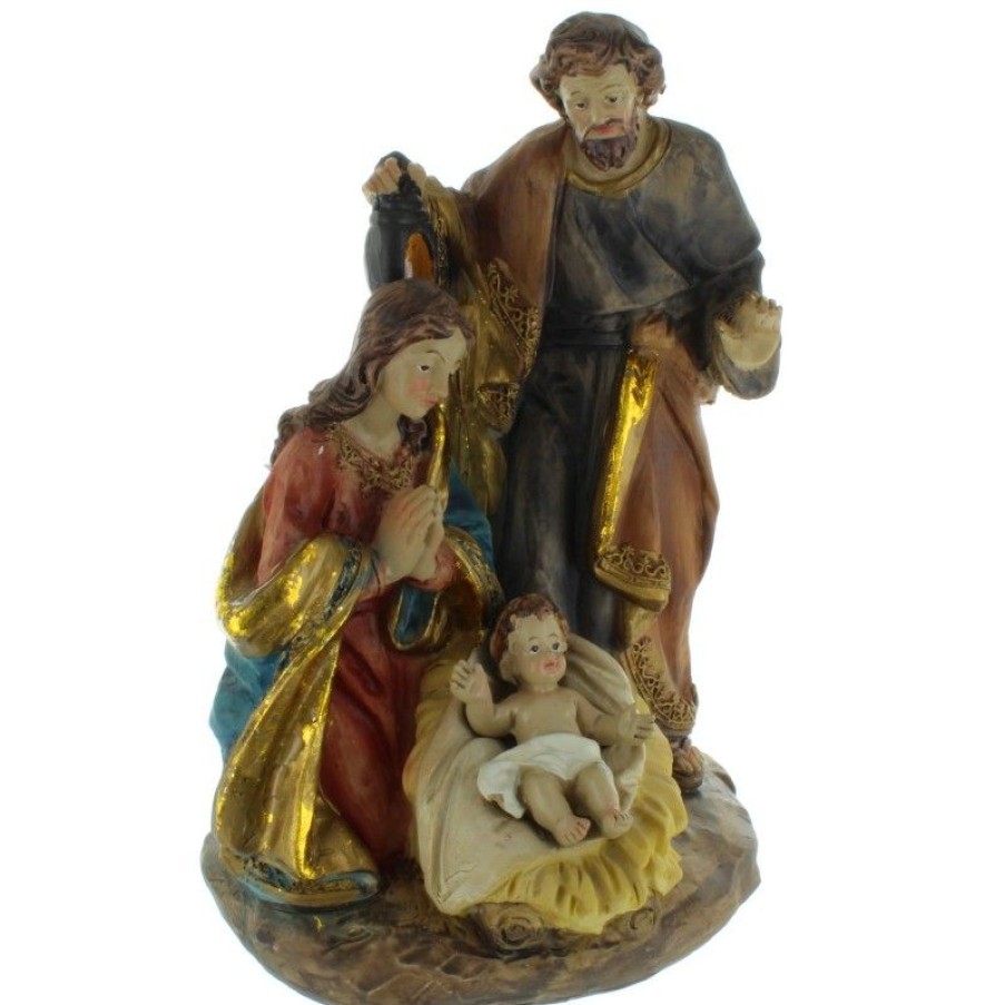 Palais du Rosaire Statue De La Sainte Famille | Statue De La Sainte Famille En Resine Coloree 20Cm