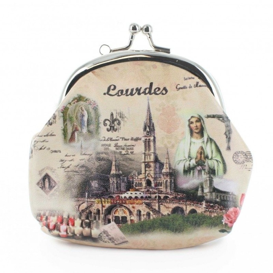 Palais du Rosaire Porte&Monnaie | Porte-Monnaie De Lourdes Avec Fermoir En Metal