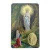 Palais du Rosaire Image Religieuse | Carte De Priere L'Apparition Avec Medaille