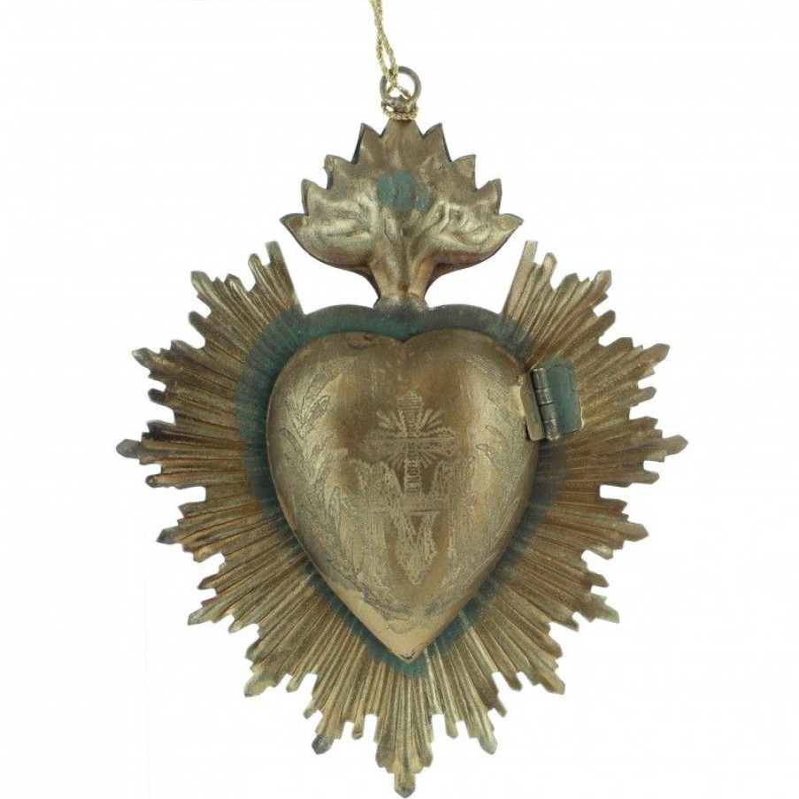Palais du Rosaire Cadre Religieux | Ex-Voto Couleur Or Et Vert De Gris