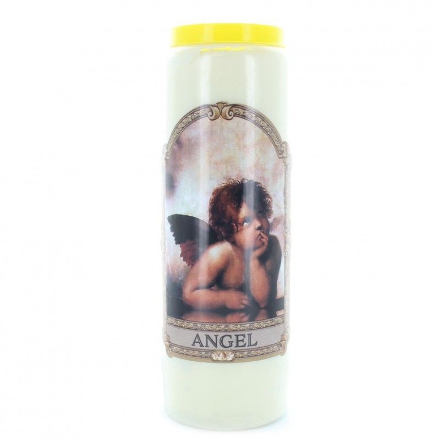 Palais du Rosaire Bougie Neuvaine | Lot De 12 Bougies Neuvaine Ange Raphael