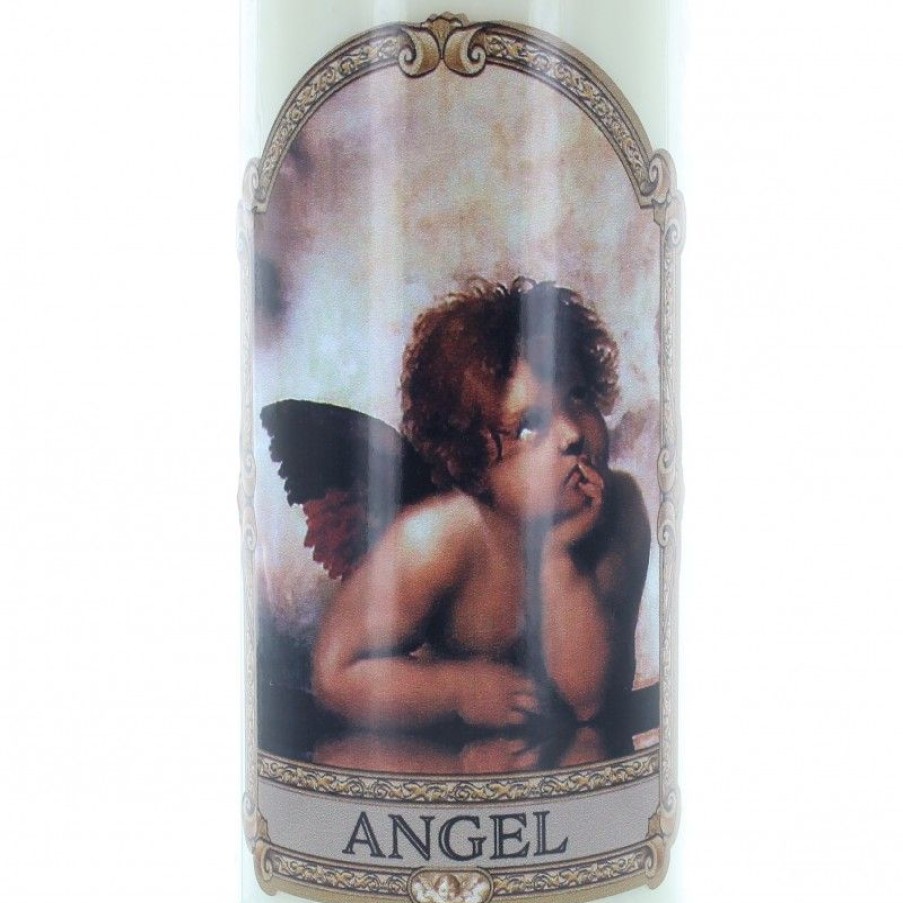 Palais du Rosaire Bougie Neuvaine | Lot De 12 Bougies Neuvaine Ange Raphael