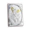 Palais du Rosaire Cadre Religieux | Cadre De L'Archange Saint Michel En Bois Et Argent 7X14Cm