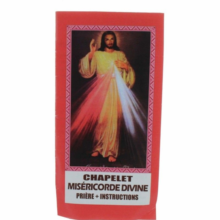 Palais du Rosaire Chapelet Bois | Chapelet De La Misericorde Divine En Bois Avec Un Livret