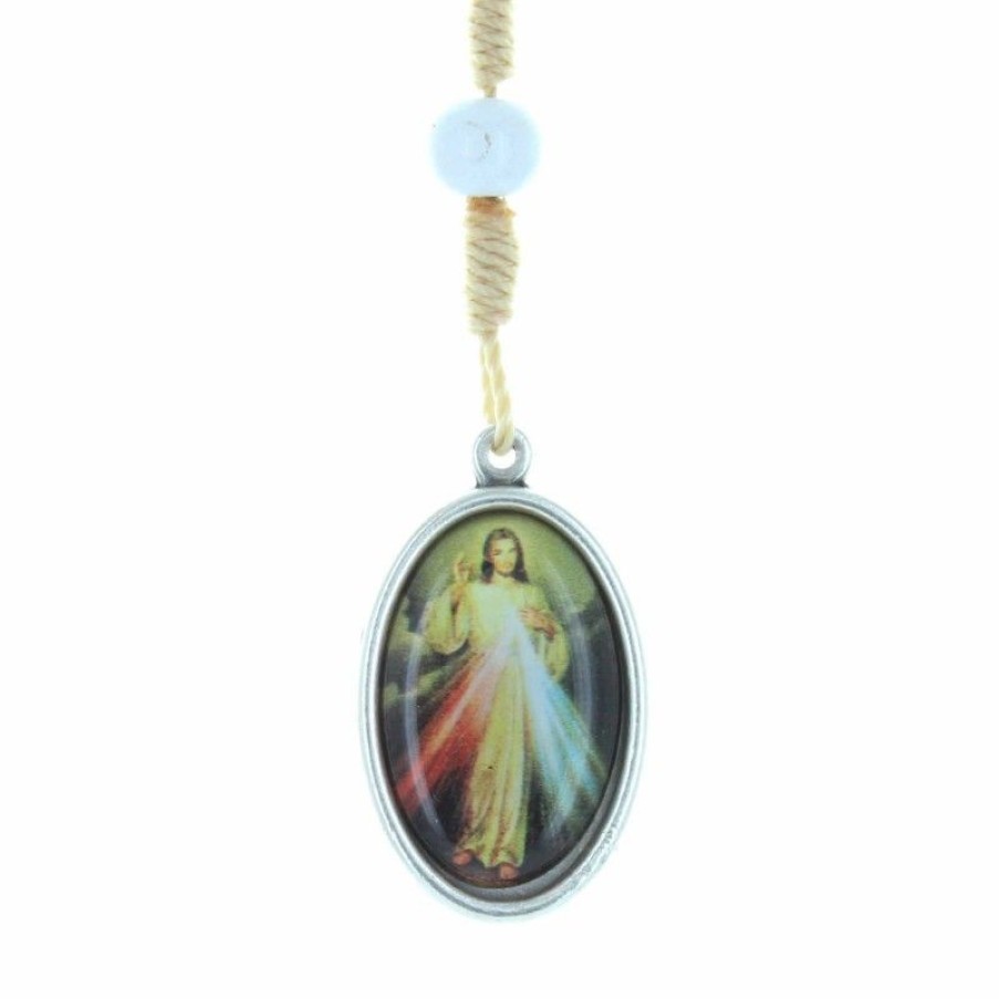 Palais du Rosaire Chapelet Bois | Chapelet De La Misericorde Divine En Bois Avec Un Livret