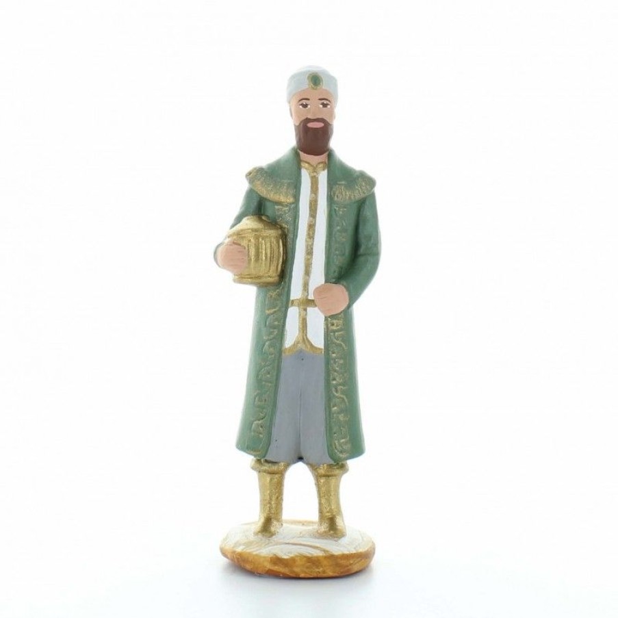 Palais du Rosaire Decoration De Noel | Gaspard : Santon De Provence De 9 Cm, Colore A La Main