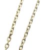 Palais du Rosaire Collier En Plaque Or | Chaine En Plaque Or Forcat Lime 60 Cm