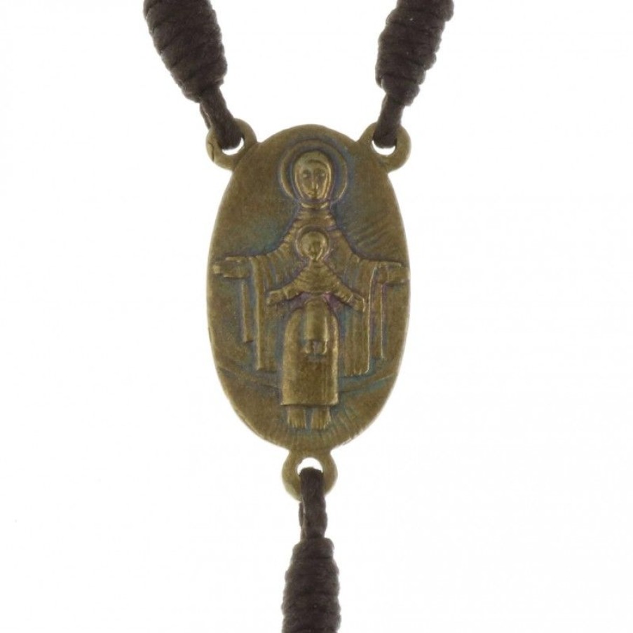 Palais du Rosaire Chapelet Bois | Chapelet De Lourdes En Bois D'Olivier Sur Corde