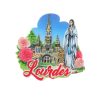 Palais du Rosaire Magnet | Magnet Du Sanctuaire Et De Notre Dame De Lourdes En Forme De Nuage