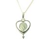 Palais du Rosaire Collier En Plaque Or | Parure Plaque Or, Chaine Et Coeur Decore De La Vierge Marie 12Mm