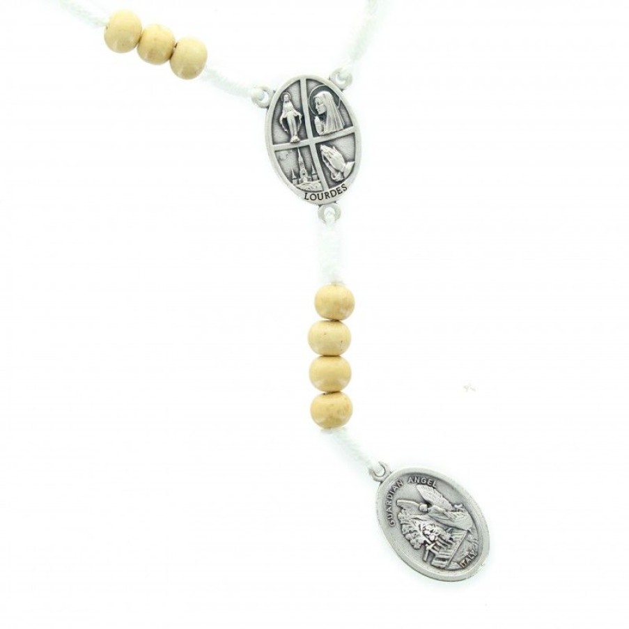 Palais du Rosaire Chapelet Bois | Chapelet De Saint Michel Avec Des Grains En Bois