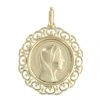 Palais du Rosaire Medaille Et Croix Plaque Or | Medaille Plaque Or 30Mm, Vierge Marie Et Contours Dentelles