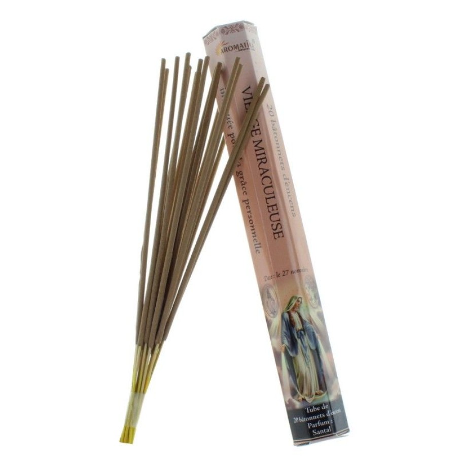 Palais du Rosaire Encens En Batonnets | Lot De 6 Boites D'Encens Religieux Vierge Miraculeuse 20 Batonnets
