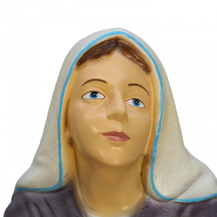Palais du Rosaire Statue De Sainte Bernadette | Statue Sainte Bernadette En Resine Coloree 60 Cm