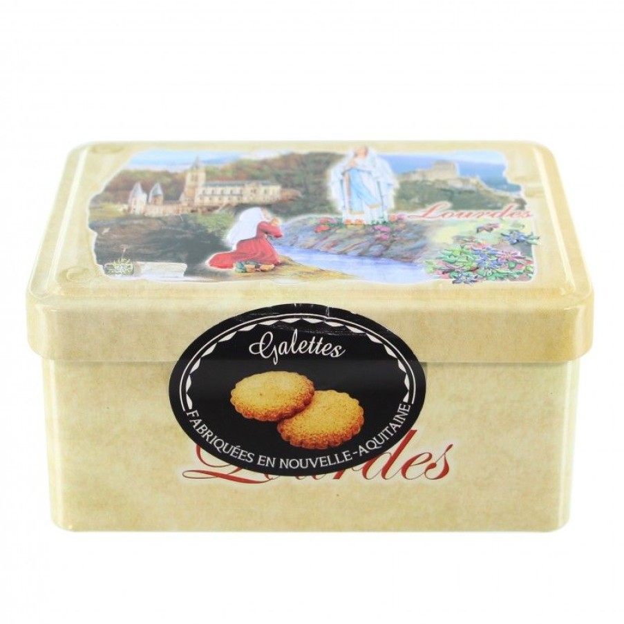 Palais du Rosaire Coffret Gourmand Lourdes | Boite De Galettes De L'Apparition De Lourdes De 120G