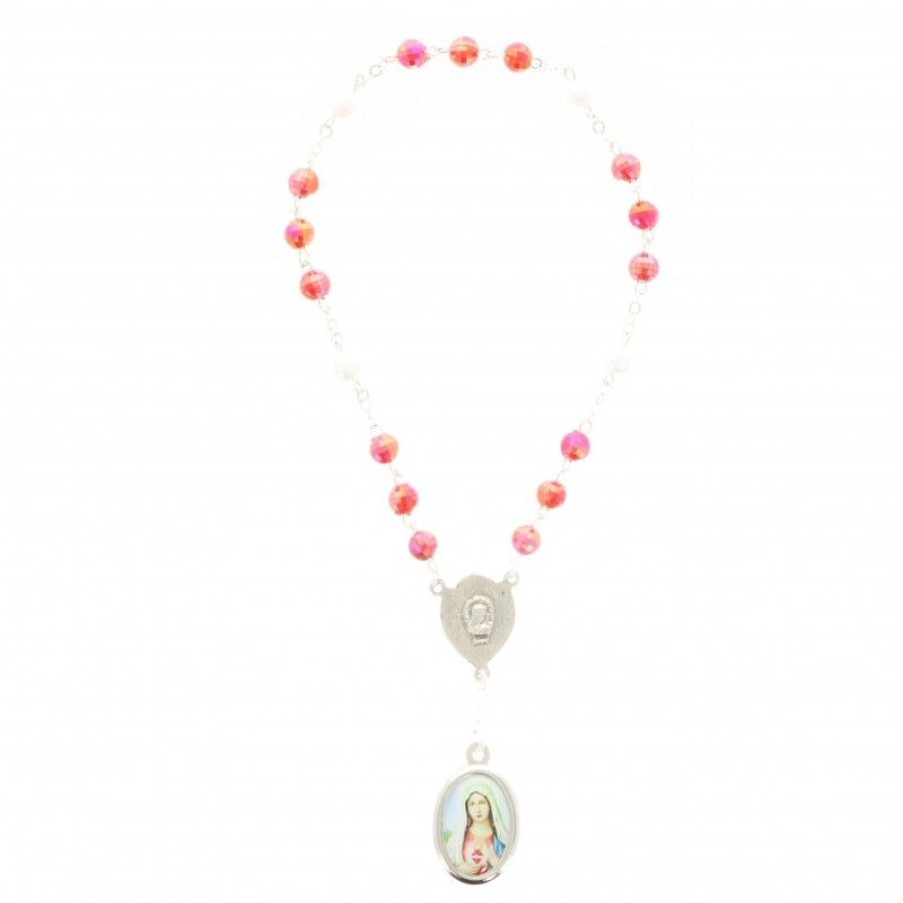 Palais du Rosaire Chapelet Verre | Chapelet Des 2 Coeurs Unis Avec Livret De Prieres
