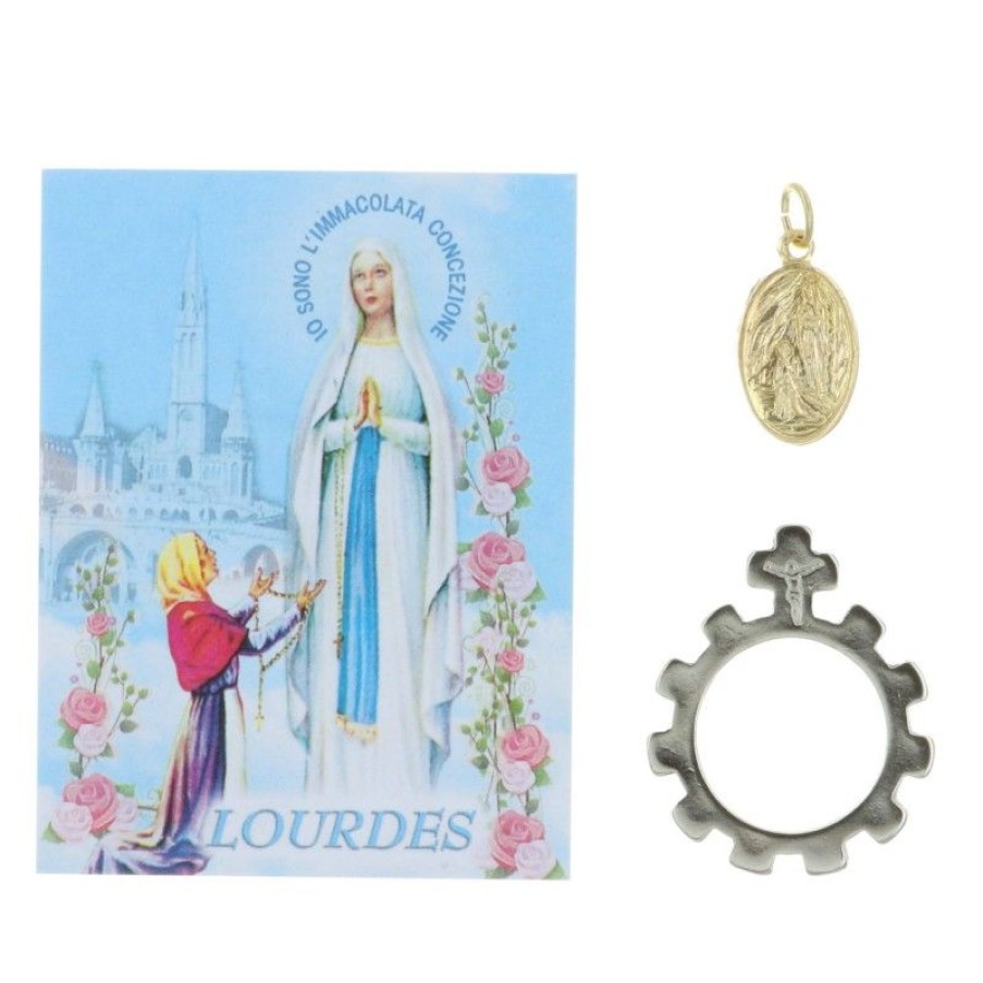 Palais du Rosaire Image Religieuse | Image De Lourdes Avec Prieres, Une Medaille De Lourdes Et Dizainier