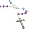 Palais du Rosaire Chapelet Verre | Chapelet De Lourdes Avec Des Grains En Verre Marbres Colores