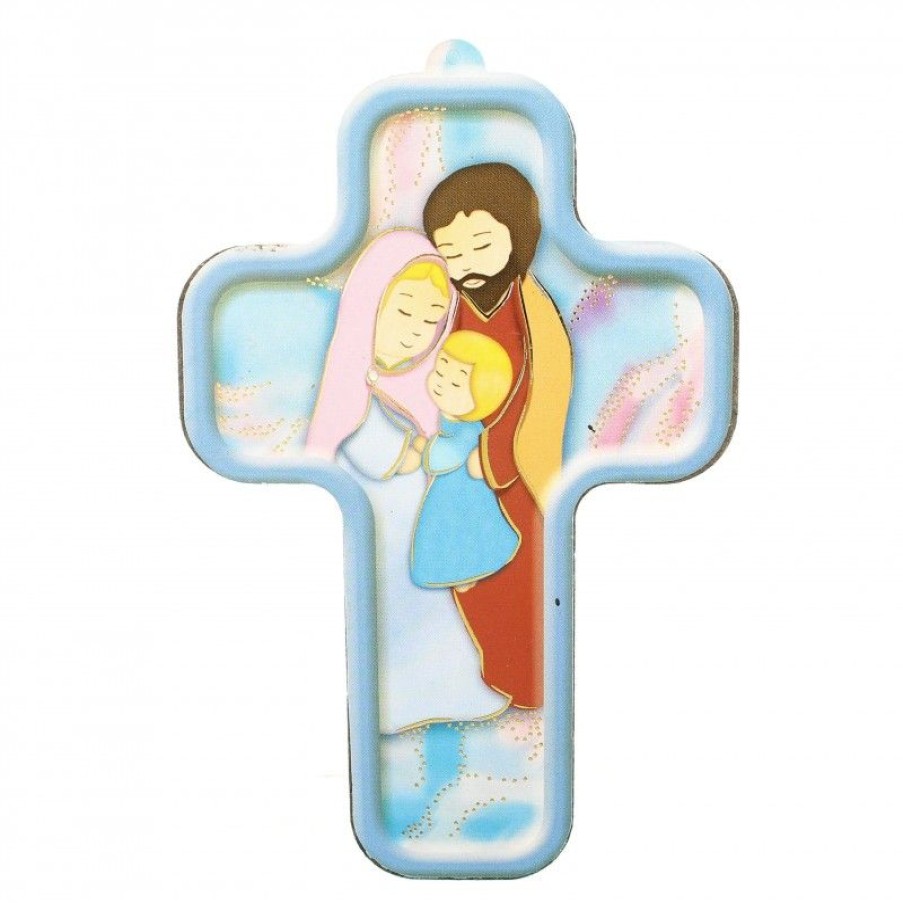 Palais du Rosaire Croix Religieuse | Croix De La Sainte Famille Pour Enfant 9X14Cm