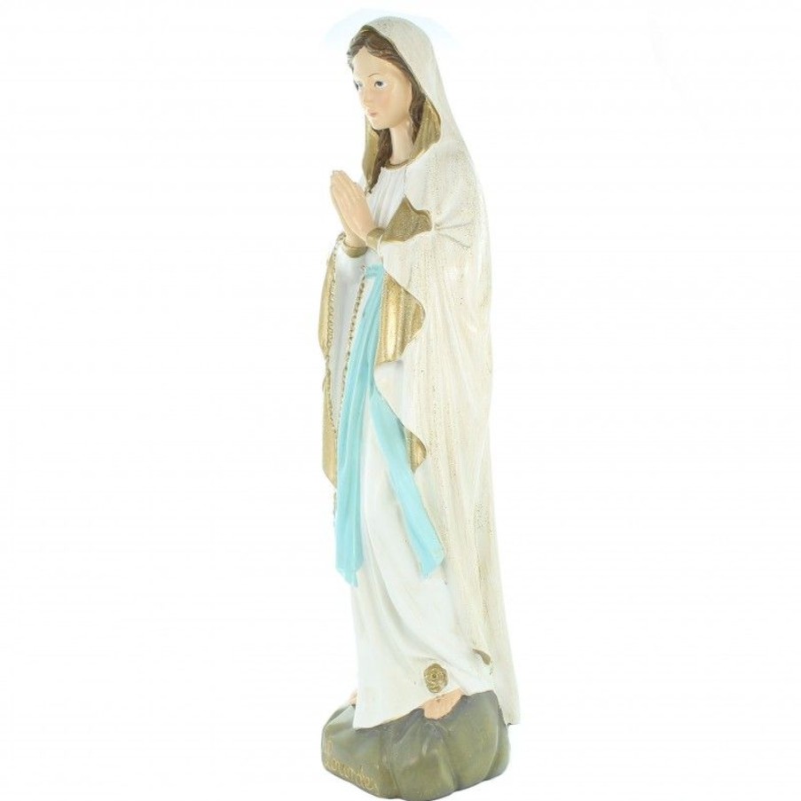 Palais du Rosaire Statue De Notre Dame De Lourdes | Statue Notre Dame De Lourdes A Paillettes 46Cm