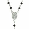 Palais du Rosaire Chapelet Argent | Chapelet De La Vierge Miraculeuse En Argent Avec Des Grains En Verre Et Un Fermoir