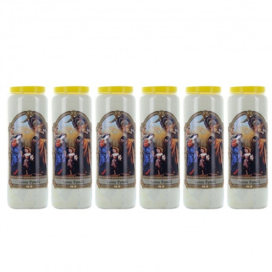 Palais du Rosaire Bougie Neuvaine | Lot De 6 Bougies De Neuvaine Sainte Famille