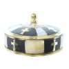 Palais du Rosaire Boite A Chapelet | Boite A Chapelet Ronde En Nacre Et Laiton