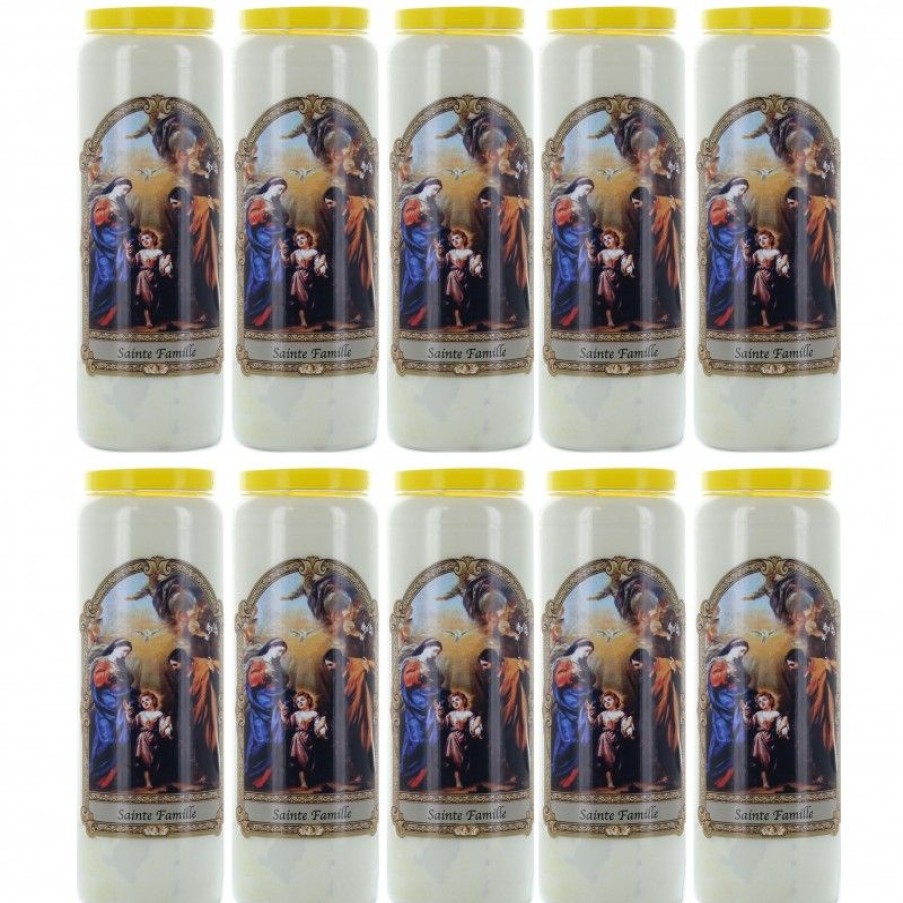 Palais du Rosaire Bougie Neuvaine | Lot De 10 Bougies De Neuvaine Sainte Famille