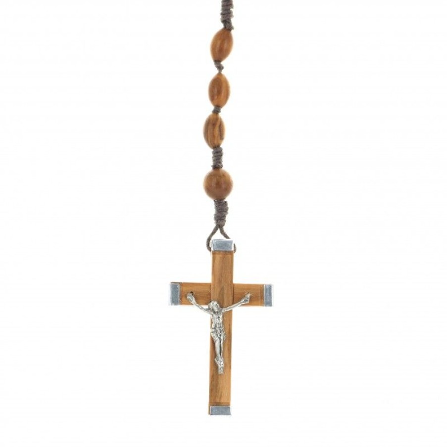 Palais du Rosaire Chapelet Bois | Chapelet En Bois D'Olivier Avec Eau De Lourdes