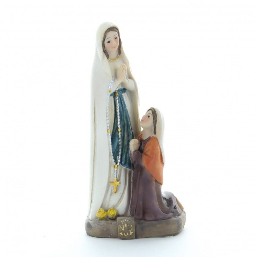 Palais du Rosaire Statue De Notre Dame De Lourdes | Statue Apparition Notre Dame De Lourdes 8 Cm Resine Decoree