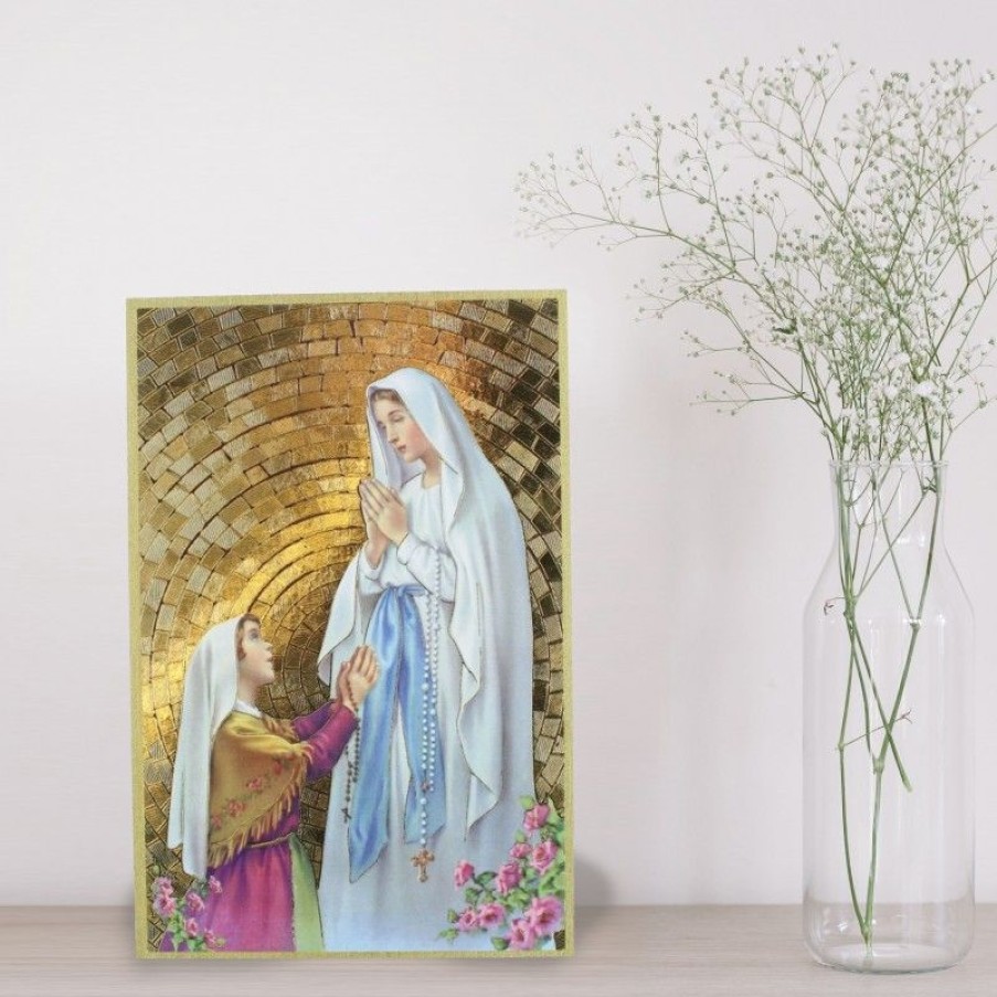 Palais du Rosaire Cadre Religieux | Cadre Effet Mosaique Apparition De Lourdes