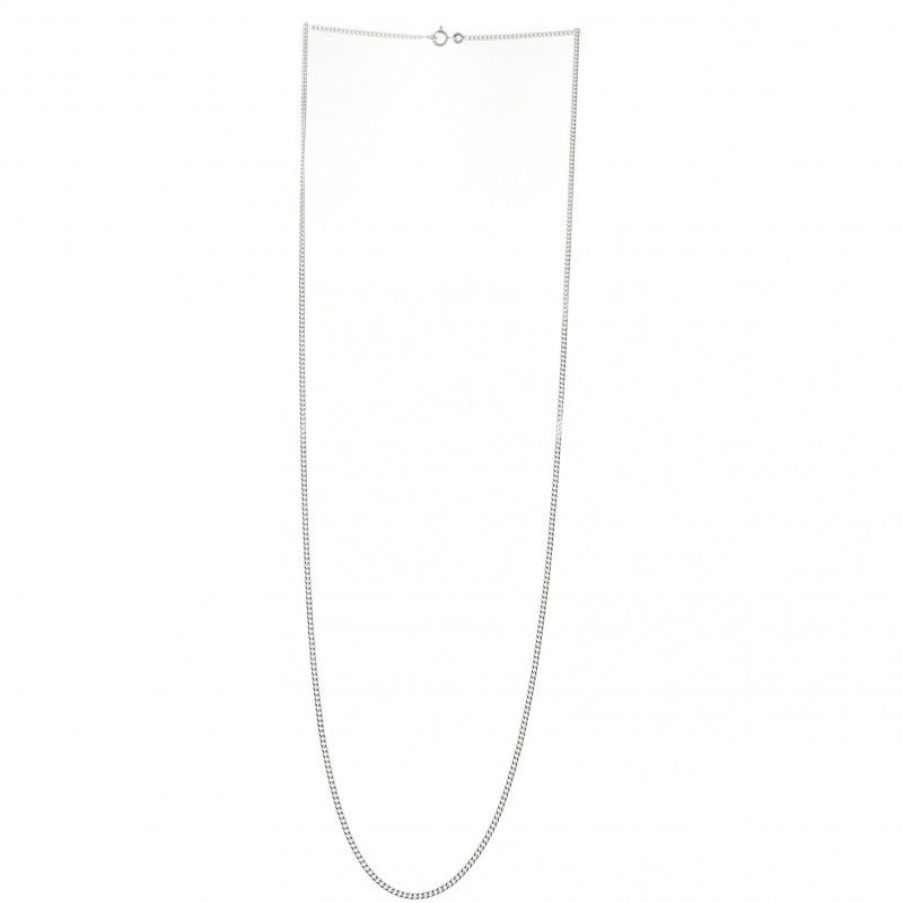 Palais du Rosaire Collier En Argent | Chaine En Argent Gourmette Limee 70 Cm