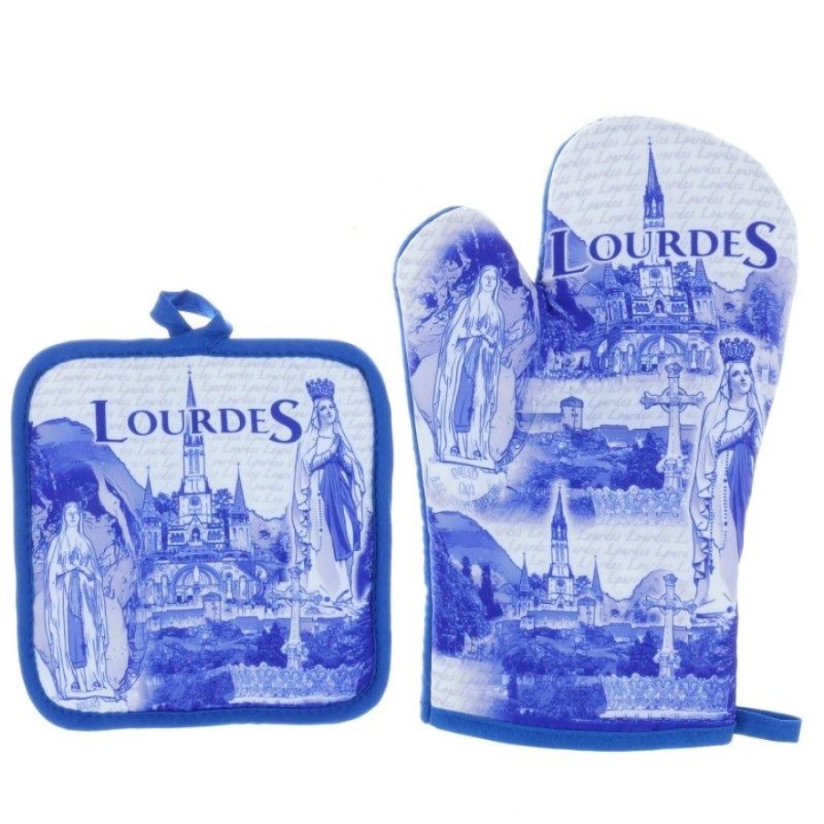 Palais du Rosaire Linge De Maison | Set Gant De Cuisine Et Manique De Lourdes