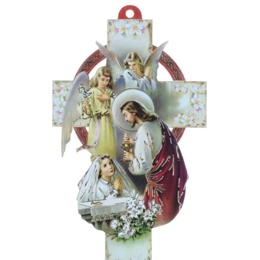 Palais du Rosaire Communion | Croix De Communion Pour Fille 13 Cm