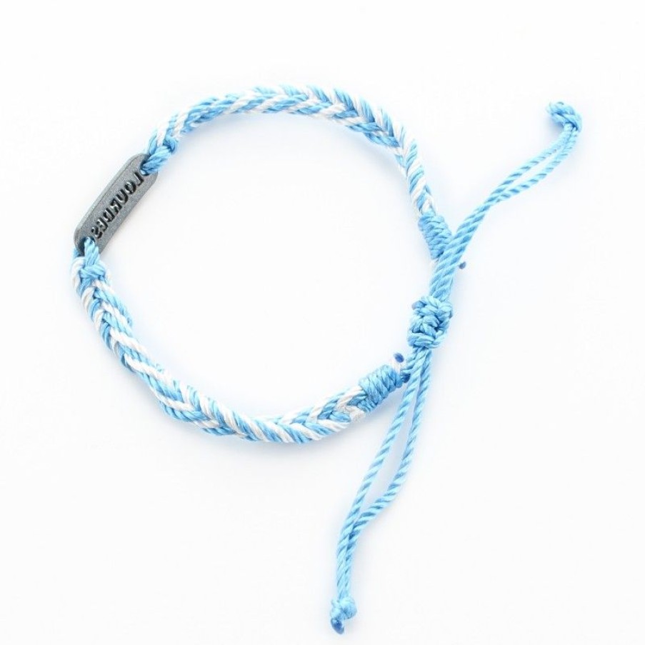 Palais du Rosaire Bracelet Fantaisie | Bracelet Tresse De Lourdes Bleu Et Blanc Dans Un Flacon
