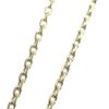 Palais du Rosaire Collier En Plaque Or | Chaine Plaque Or Forcat Lime 2.6 Mm - 70 Cm